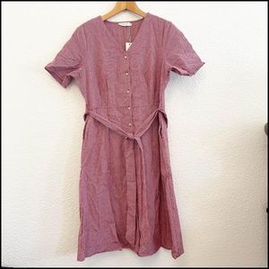 NWT Roolee Dress Red/White Checkered Size Medium